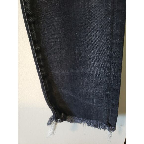 R13 Biker Boy Albany with rips Jeans Sz 27 R13W0087-297 Whiskered Raw Hem (G - Picture 12 of 15